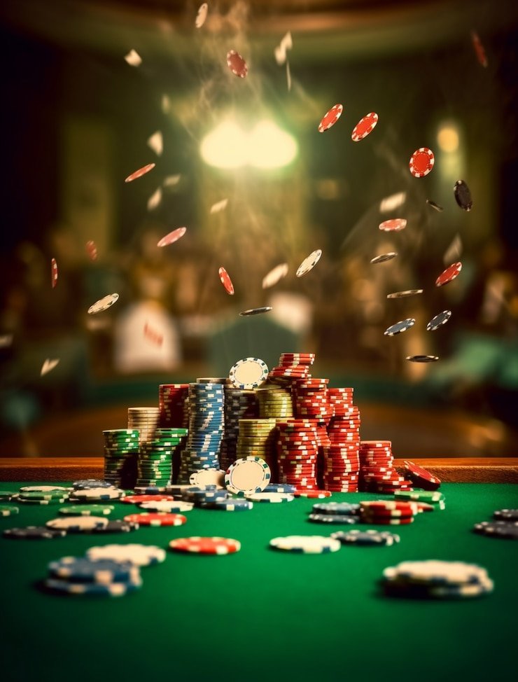Studio roulette langsung bahiscasino dengan dealer dan meja permainan yang terlihat melalui kamera multi-sudut